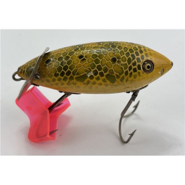 Antique Heddon Wood Fishing Lure Crab Wiggler