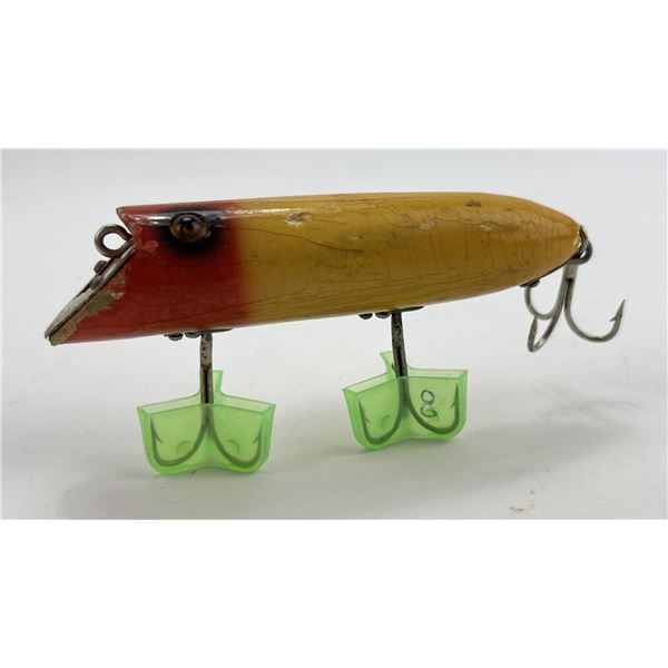 Antique Heddon Wood Fishing Lure Basser