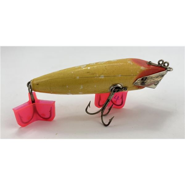 Antique Heddon Wood Fishing Lure Deep Diving