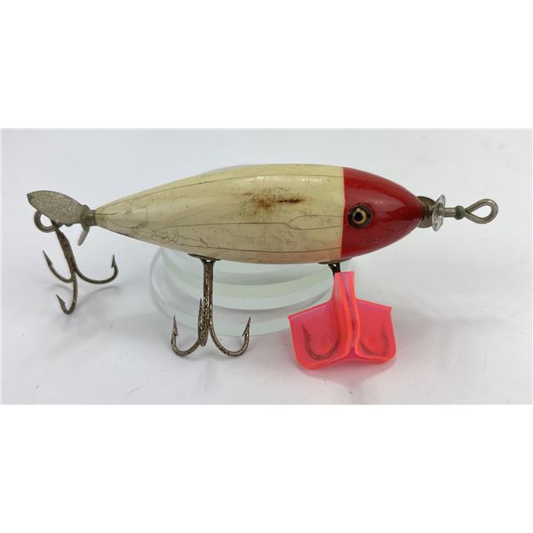 Antique Heddon Wood Fishing Lure Top Water Musky