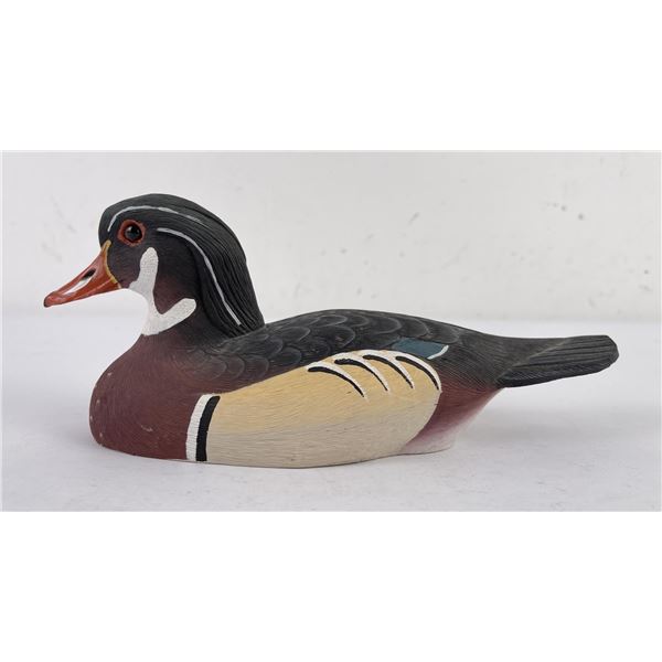 Painted Wood Duck Decoy