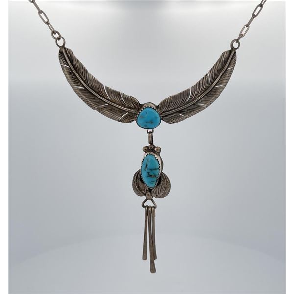 Navajo Sterling Silver Turquoise Necklace