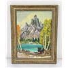 Image 1 : John Henri Moser Utah Oil on Board Painting