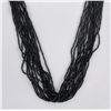 Image 3 : Sterling Silver Black Glass Bead Necklace