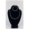 Image 1 : Sterling Silver Necklace and Bracelet