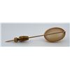 Image 2 : 14K Gold White Jade Stick Pin