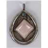 Image 1 : Navajo Old Pawn Turquoise Sterling Pendant