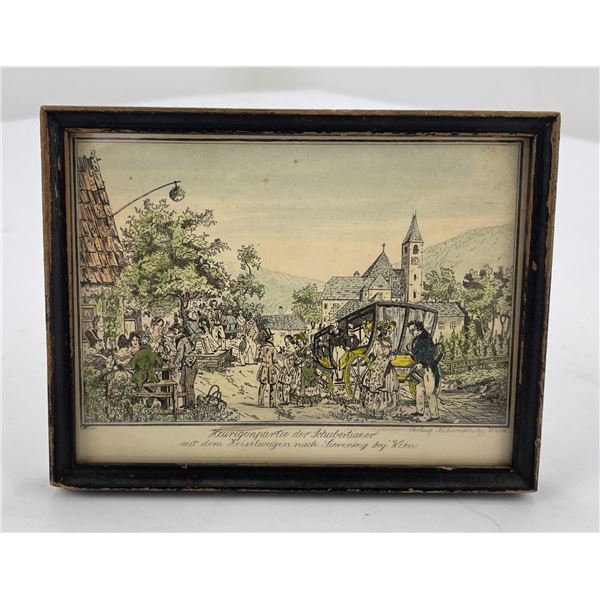 Antique German Color Lithograph