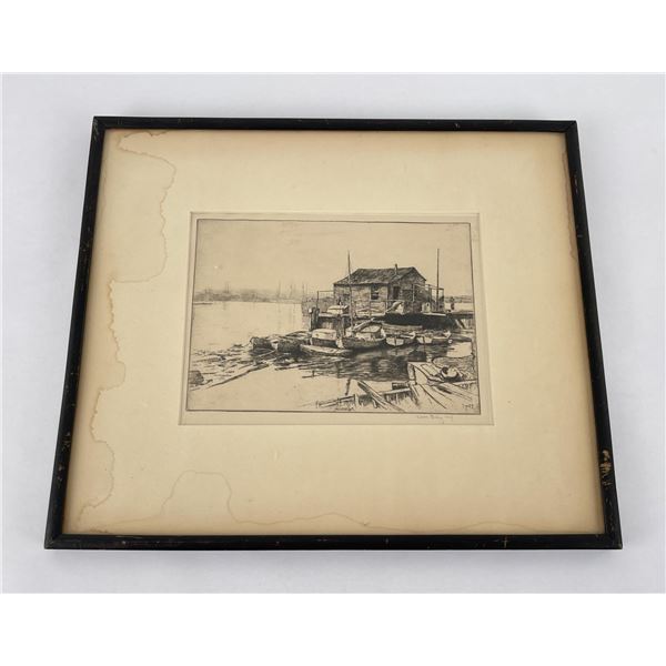 Kerr Eby Etching The Boat House