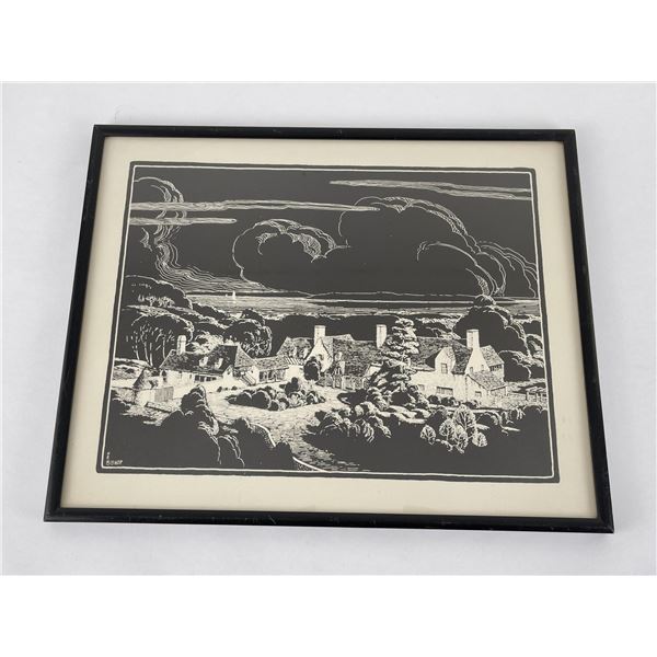 HR Bishop Woodblock Print