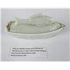 Image 1 : Atterbury Milk Glass Fish Butter Dish