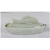 Image 2 : Atterbury Milk Glass Fish Butter Dish