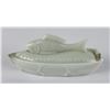 Image 4 : Atterbury Milk Glass Fish Butter Dish