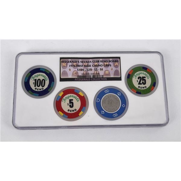 Fitzgerald's Nevada Club Reno Hoard NGC Chips