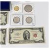 Image 4 : Collection of $2 Bills and Coins