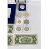 Image 9 : Collection of $2 Bills and Coins