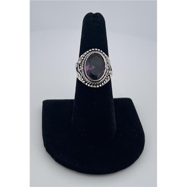 Sterling Silver Amethyst Ring