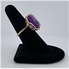 Image 2 : 14K Gold Russian Amethyst Ring