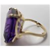 Image 5 : 14K Gold Russian Amethyst Ring