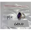 Image 6 : 14K Gold Russian Amethyst Ring