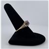 Image 2 : 14K Gold Amethyst Ring