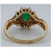 Image 4 : 10K Gold Emerald Ring