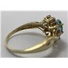 Image 5 : 10K Gold Emerald Ring