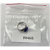 Image 8 : Sterling Silver Lapis Lazuli Heart Ring