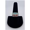 Image 1 : Zuni Inlaid Sterling Silver Ring