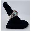 Image 2 : Sterling Silver Turquoise Tigers Eye Ring