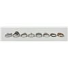 Image 10 : Lot of 8 Sterling Silver Rings