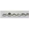 Image 11 : Lot of 8 Sterling Silver Rings