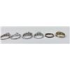 Image 12 : Lot of 8 Sterling Silver Rings