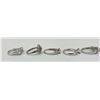 Image 5 : Lot of 8 Sterling Silver Rings