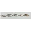 Image 9 : Lot of 8 Sterling Silver Rings