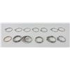 Image 7 : Lot of 13 Sterling Silver Rings