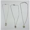Image 1 : Lot of 3 Sterling Silver Necklaces
