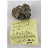Image 8 : Cornwallite on Quartz and Barite Pottsgill England