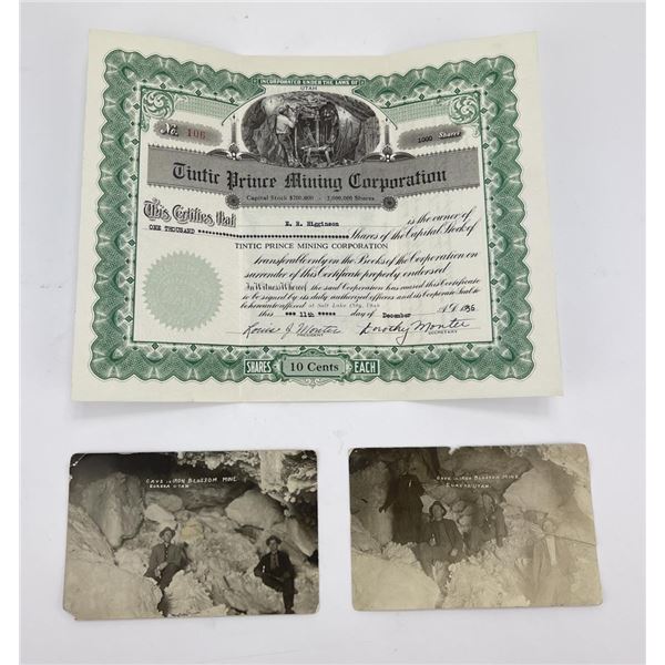 Iron Blossom Mine Eureka Utah RPPC Postcards