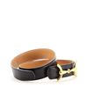 Image 1 : Hermes Horsebit Reversible Belt Leather Medium Black
