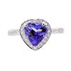 Image 2 : 2.61 ctw Tanzanite and Diamond Ring - 14KT White Gold