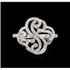 Image 2 : 0.50 ctw Diamond Ring - 14KT White Gold