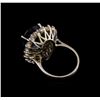 Image 3 : 14KT White Gold 12.42 ctw Topaz and Diamond Ring