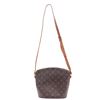 Image 2 : Louis Vuitton Brown Monogram Canvas Leather Drouot Crossbody Bag