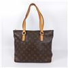 Image 1 : Louis Vuitton Brown Monogram Canvas Leather Cabas Mezzo Tote Bag