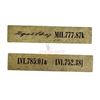 Image 1 : Harry Potter Film Series - Set of Two Hogwarts Library Shelf Index Label's - Lot B