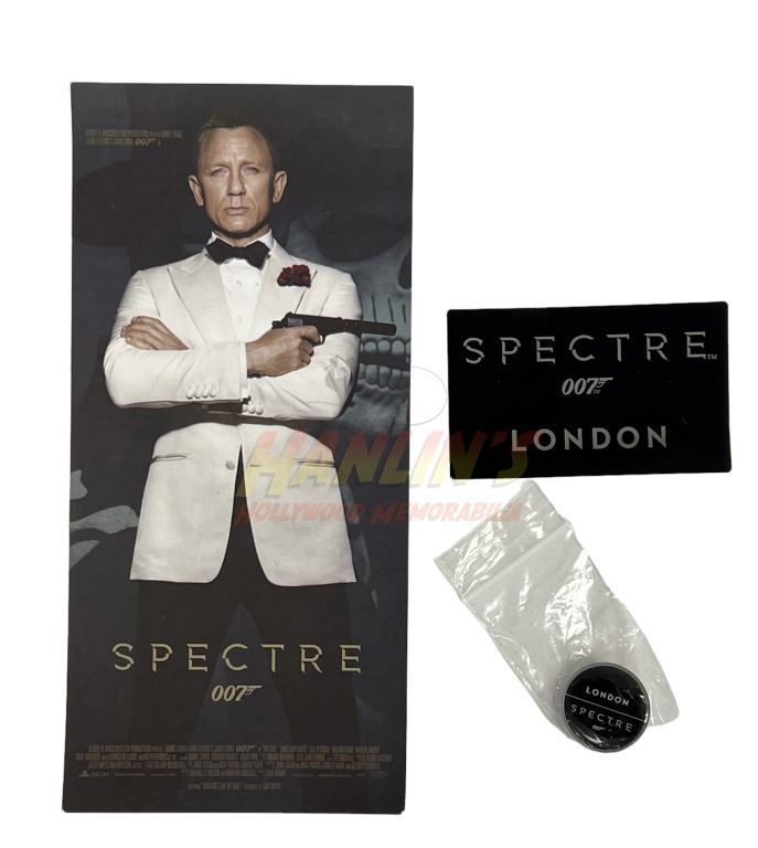 Spectre (2015) - Crew Sticker, Pin and Cast & Crew Screening Ticket