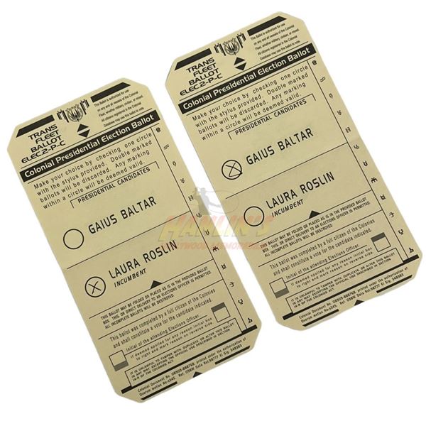 Battlestar Galactica (2004–2009) - Set of Baltar Roslin Ballot Cards