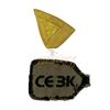 Image 2 : Close Encounters of the Third Kind (1977) - Crew Tag and Prop Window Piece