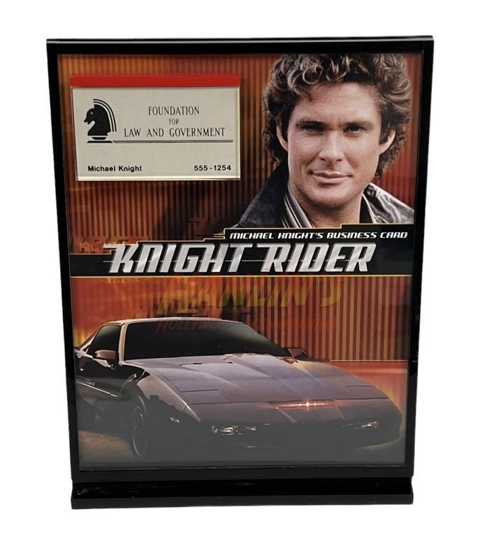 Knight Rider (1982 1986) - Knight Business Card Display